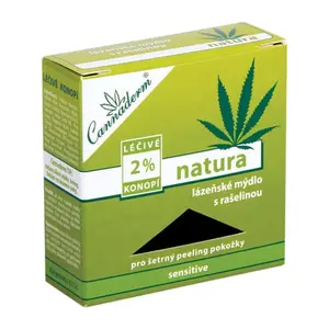 CANNADERM Natura Lázeňské mýdlo s rašelinou 80 g