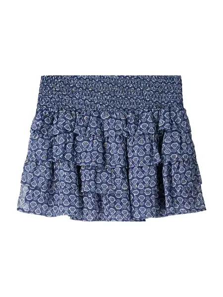 Bershka Sukňa  námornícka modrá / biela