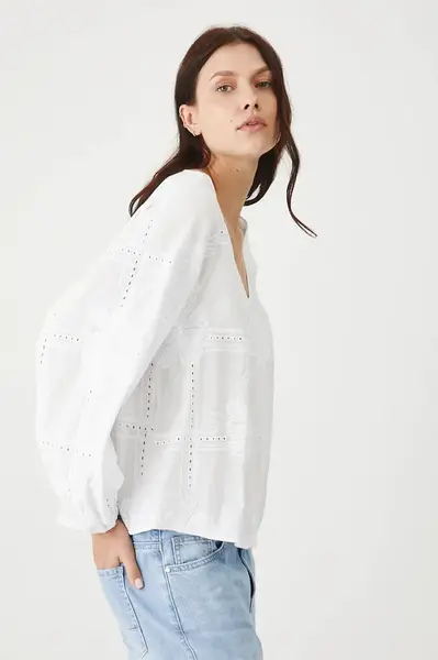 Bavlněná halenka Medicine dámská, bílá barva, s aplikací