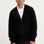 Kardigan Hugo Blue Sonnick pánský, černá barva, 50543776