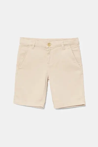 Dětské kraťasy Guess béžová barva, nastavitelný pas, N5GD15 WF7H0