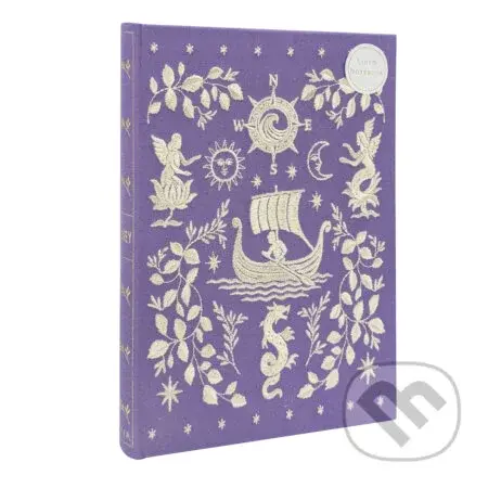 The Reading Room - Odysea -  vyšívaný zápisník s pevnou väzbou