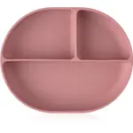 Petite&Mars Take&Match 6m+ dělený talíř s přísavkou Dusty Rose 1 ks