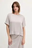 Halenka Sisley dámská, šedá barva, hladká, 52BZLQ093