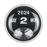 Nástěnné hodiny Karlsson Round Flip bílá barva