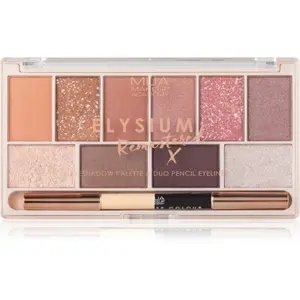MUA Makeup Academy Elysium Remastered paleta očných tieňov 10 farieb duo 17 g