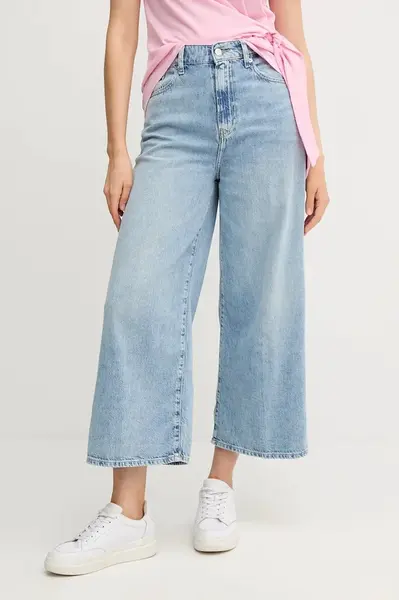 Džíny Tommy Hilfiger dámské, modrá barva, WW0WW45504