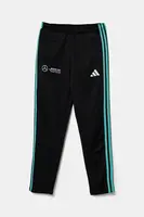Dětské tepláky adidas Performance MER DNA černá barva, s aplikací, JV5431