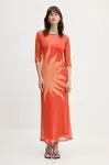 Šaty Never Fully Dressed oranžová barva, maxi, NFDDR2111