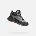 Světle šedá chlapecká kotníková obuv Geox Flexyper Plus - Kluci