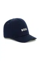 Dětská bavlněná kšiltovka BOSS tmavomodrá barva, J51693