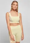 Women's bra Color Block soft-yellow/softseagrass/vablue