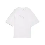 PUMA Tričko 'Essentials'  strieborná / biela