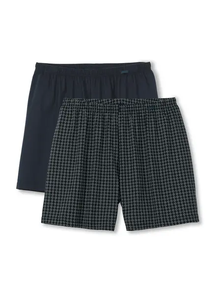 CALIDA Boxerky  tmavomodrá / biela