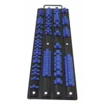 Posuvná kolejnice - držák na hlavice 1/4", 3/8", 1/2", pro 80 hlavic - SATRA