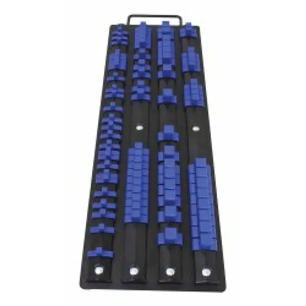 Posuvná kolejnice - držák na hlavice 1/4", 3/8", 1/2", pro 80 hlavic - SATRA