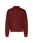 Urban Classics Prechodná bunda 'Diamond Quilt'  burgundská
