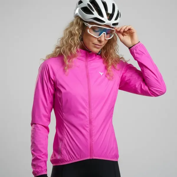 Dámská cyklo bunda silvini gela růžová/šedá s