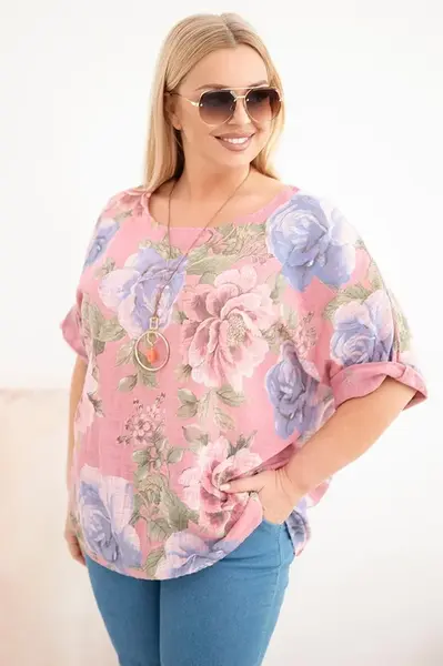 Kesi dámská bavlněná halenka s květinovým vzorem