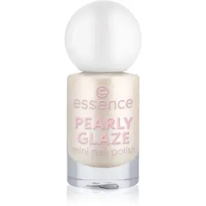 essence PEARLY GLAZE třpytivý lak na nehty mini odstín 16 5 ml