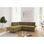 Sit & More ROHOVÁ SEDAČKA, textil, olivově zelená