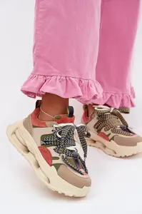 Dámske kožené tenisky na platforme D&A