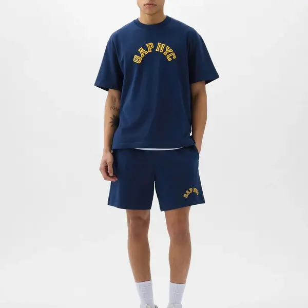 Tmavomodré pánske teplákové kraťasy GAP