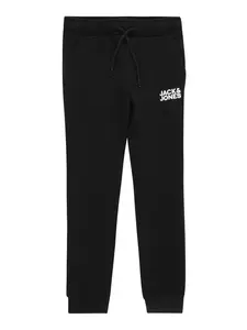 JACK & JONES MINI Nohavice 'Gordon'  čierna / biela