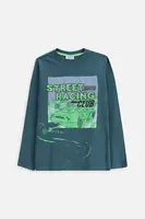 Detská bavlnená košeľa s dlhým rukávom Coccodrillo