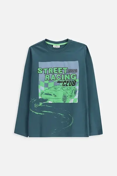 Detská bavlnená košeľa s dlhým rukávom Coccodrillo