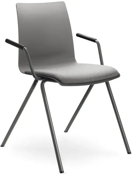 LD SEATING Konferenčná stolička EVO 011-N3,BR sivá podnož