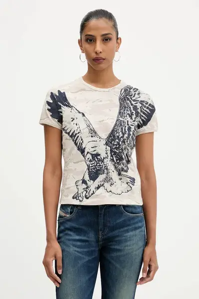 Bavlnené tričko Diesel T-UNCUTIE-LONG-R1