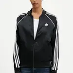 Mikina adidas Originals SST SATIN čierna farba, s nášivkou, JZ6733