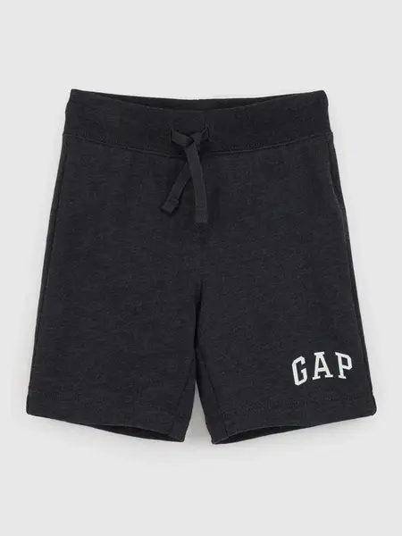 Čierne chlapčenské teplákové kraťasy GAP