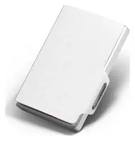 Kožená mini peňaženka Mondraghi Saffiano White