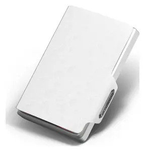 Kožená mini peňaženka Mondraghi Saffiano White