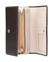 Dámska kožená peňaženka Lagen 11230 Dark brown/Beige