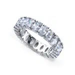 Oliver Weber Luxusní stříbrný prsten s krystaly Genuine Oval 63258 52 mm