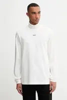 Bavlněné tričko s dlouhým rukávem HUGO Daporollo