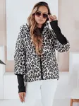 Dámská přechodná bunda s leopardím vzorem