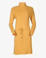 Resti Yellow ladies turtleneck sweater dress - Clothing