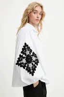 Halenka Answear.LAB dámská, bílá barva, s aplikací