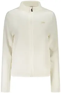 Bílá fleecová mikina na zip