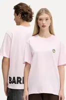 Bavlněné tričko Barrow růžová barva, s potiskem, F5BWUATH059