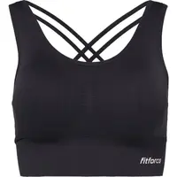 Fitforce YANKA Dámská bezešvá podprsenka, černá, velikost