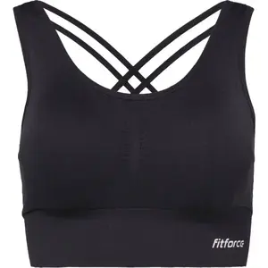 Fitforce YANKA Dámská bezešvá podprsenka, černá, velikost