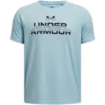 Under Armour SPLIT WORDMARK Chlapecké triko, světle modrá, velikost L