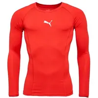 Puma LIGA BASELAYER LONG SLEEVE TEE Pánské funkční triko, červená, velikost