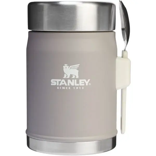 STANLEY LEGENDARY CLASSIC 400ml Termoska jídelní se lžící/vidličkou, šedá, velikost 400 ML