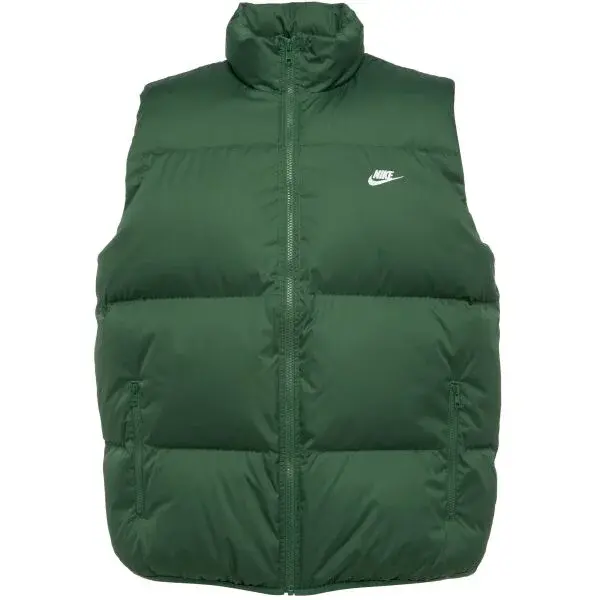 Nike CLUB PUFFER Pánská vesta, tmavě zelená, velikost